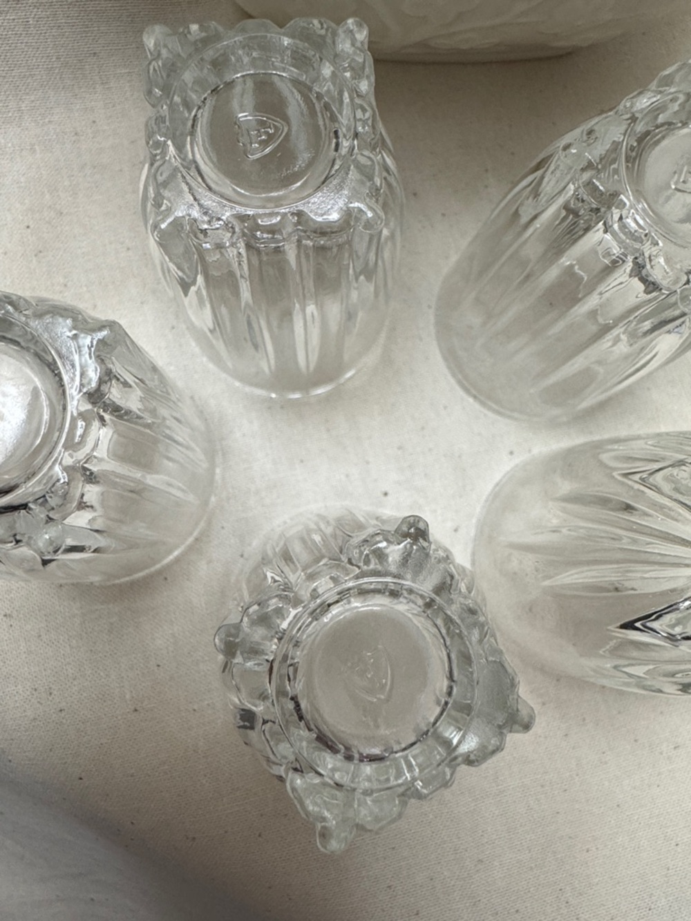 Vintage Smith Glass 1940's Hobnail & Federal Glass Shot (5) glasses - Picture 12 of 14